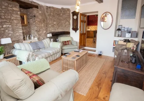 The living room at Sparta Cottage, Tenby