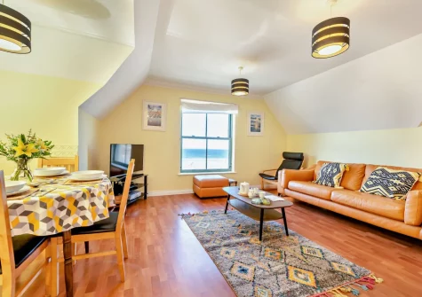 The living area at St Brides Bay Sea View, Broad Haven
