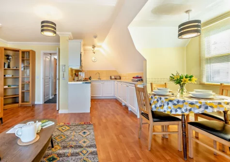 The kitchen & dining area at St Brides Bay Sea View, Broad Haven