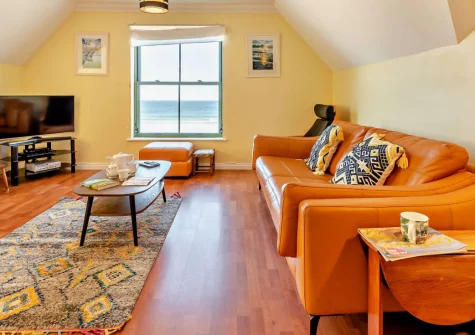 St Brides Bay Sea View, Broad Haven is a beachfront apartment with spectacular sea views across St Brides Bay, featuring comfortable accommodation for families, direct beach access, and the famous Pembrokeshire Coast Path on your doorstep.