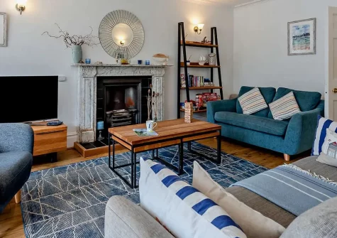 St Marys House, Tenby is a charming period apartment with three bedrooms and original features. Enjoy elegant interiors, a private garden, and proximity to sandy beaches and family attractions. Perfect for creating unforgettable Tenby memories.