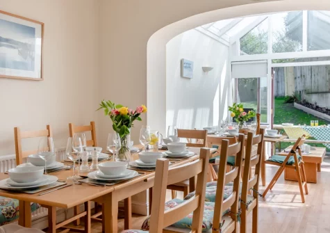 The dining area at Stammers Retreat, Saundersfoot