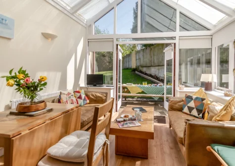 The conservatory at Stammers Retreat, Saundersfoot