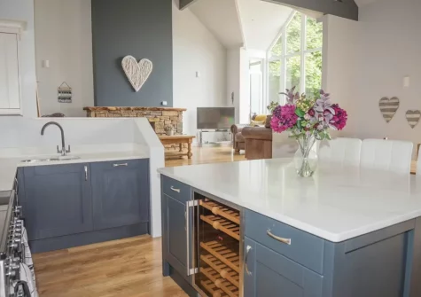 The kitchen at Stella Maris, Freshwater East