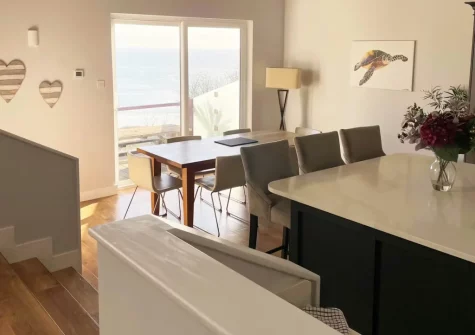 The kitchen & dining area at Stella Maris, Freshwater East