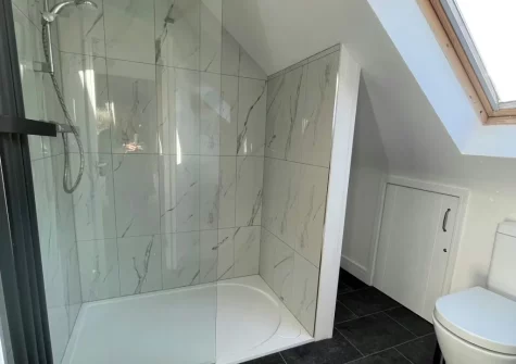 Bedroom #3 en-suite shower room at Stella Maris, Freshwater East