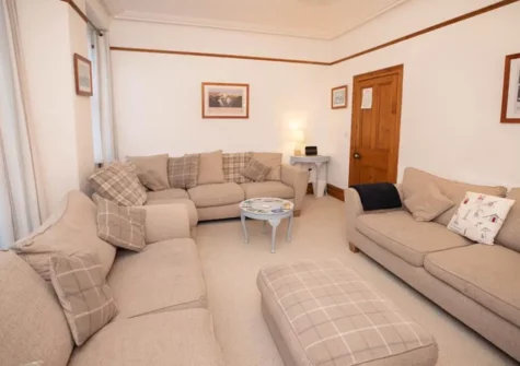 The living room at Stella Maris, Tenby