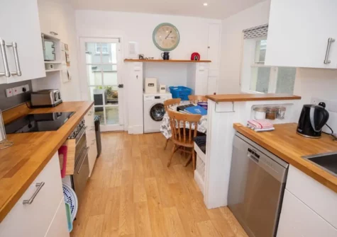 The kitchen at Stella Maris, Tenby
