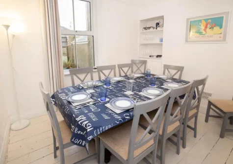 The dining room at Stella Maris, Tenby