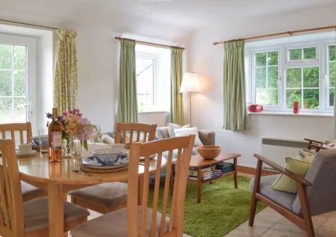The living & dining area at Stoneyford Cottage, Narberth