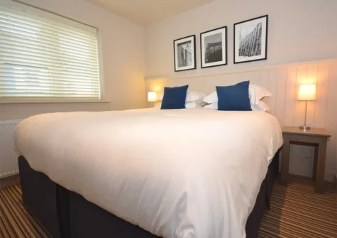 The bedroom at Storm Petrel Apartment, Saundersfoot