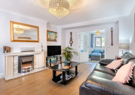 The living room at Stretton House, Tenby