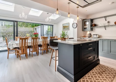 The kitchen & dining area at Stretton House, Tenby