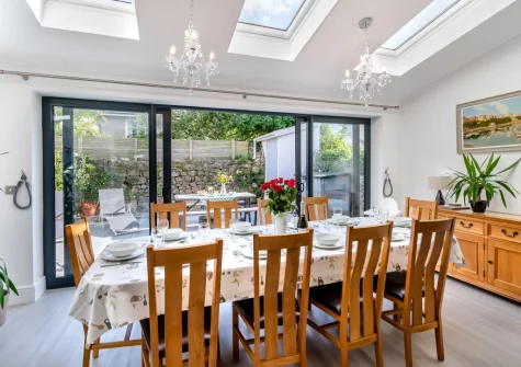The dining area at Stretton House, Tenby