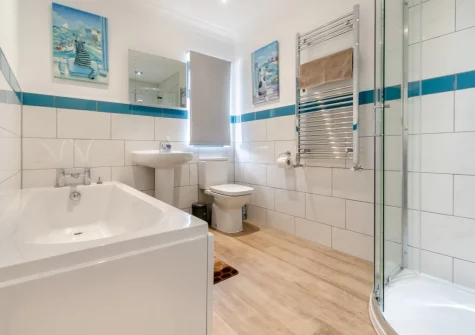 The bathroom at Stretton House, Tenby