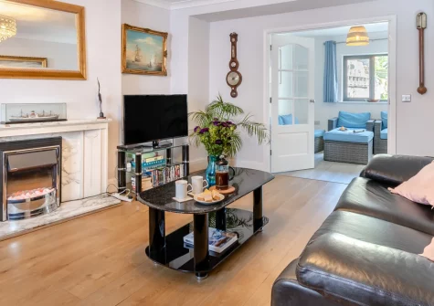 Stretton House, Tenby is a magnificent 17th-century townhouse within the historic walls, sleeping ten guests across four bedrooms, boasting a rare private courtyard garden, stunning kitchen/diner, and prime position just 150 metres from South Beach.