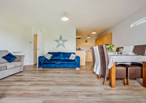 The living & dining area at Summer Breeze, Saundersfoot