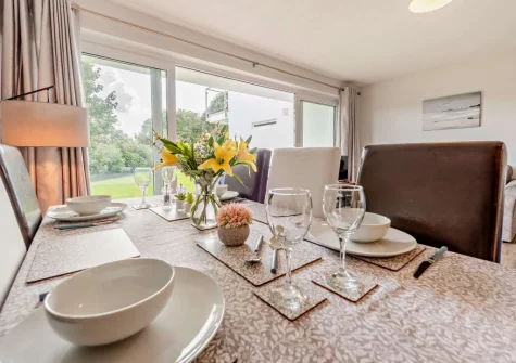 The dining area at Summer Breeze, Saundersfoot