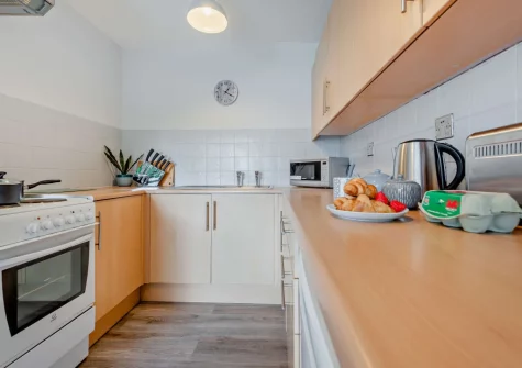 The kitchen at Summer Breeze, Saundersfoot