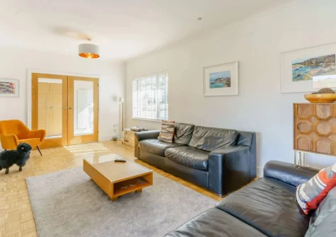 The living room at Sundown, Saundersfoot