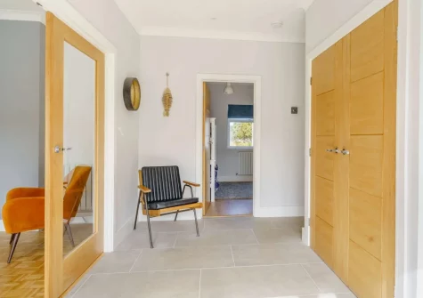 The entrance hallway at Sundown, Saundersfoot