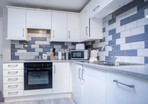 The kitchen at Sunflower Apartment, Redberth