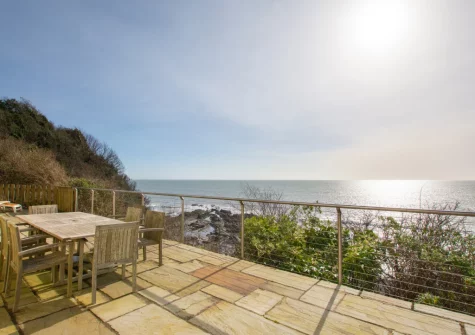 The patio & alfresco dining area at Sunridge, Wisemans Bridge