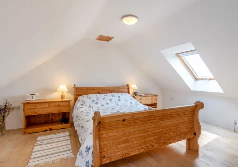 Bedroom #1 at Sunset Cottage, Trefasser