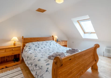 Bedroom #1 at Sunset Cottage, Trefasser