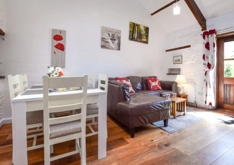 The living & dining area at Swallow Cottage, Haverfordwest
