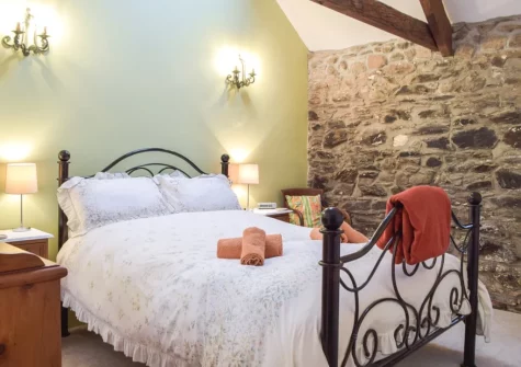 Bedroom #2 at Swallow Lodge at Upper Farms Barns, Mathry