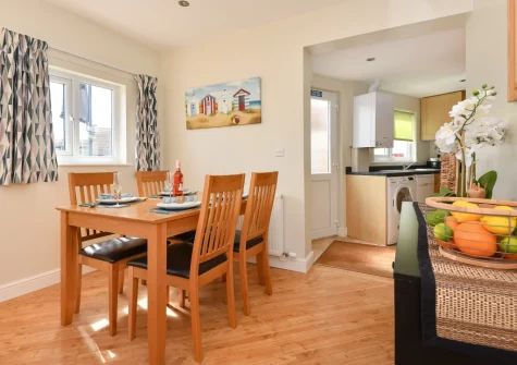 The dining area at Tafliad Carreg, Abersoch