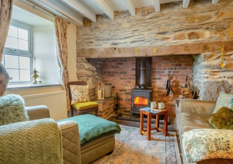 The cosy snug at Tal-Y-Waun, Capel Curig