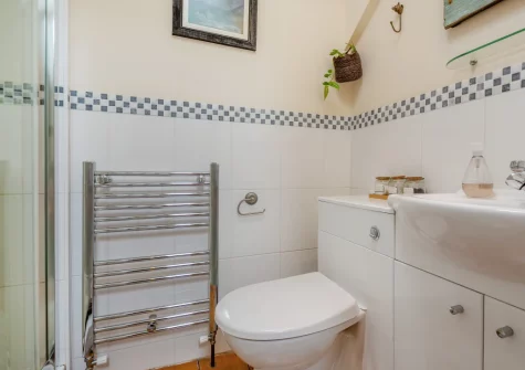 The shower room at Tal-Y-Waun, Capel Curig