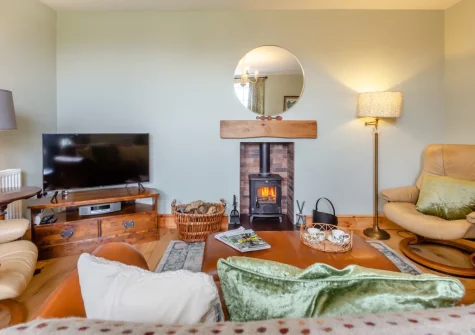 The living room at Talafon, Pencaenewydd