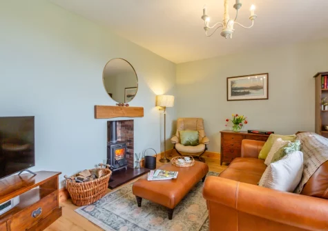 The living room at Talafon, Pencaenewydd