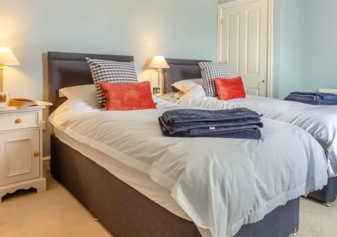 Bedroom #2 can be made up as twin beds on request