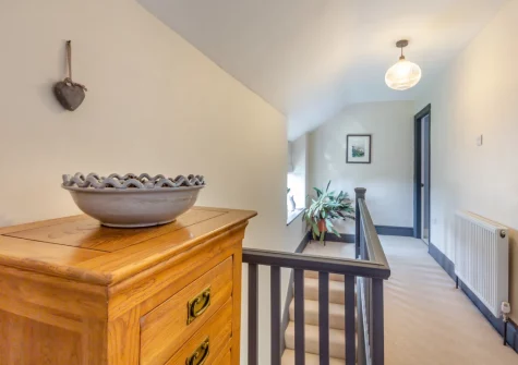 The first floor landing at Talafon, Pencaenewydd