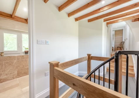The first floor landing at Tan y Castell Cottage, Llan-mill