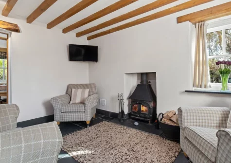 The cozy snug at Temple House, Square and Compass