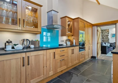The kitchen at Temple House, Square and Compass