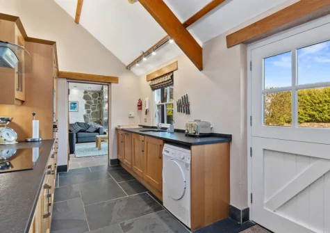 The kitchen at Temple House, Square and Compass
