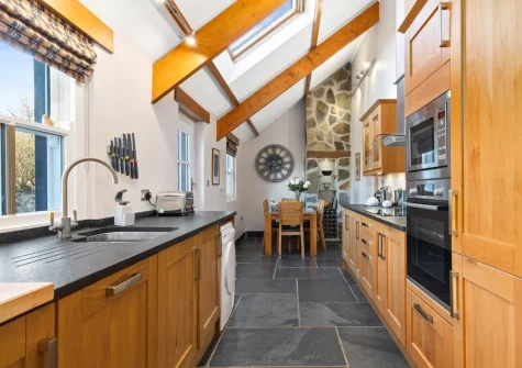 The kitchen at Temple House, Square and Compass
