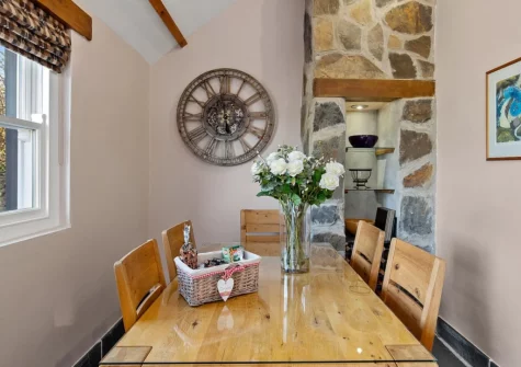 The dining area at Temple House, Square and Compass