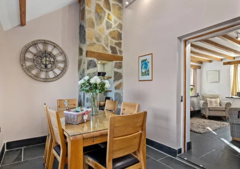 The dining area at Temple House, Square and Compass