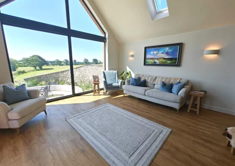 The living room at The Barn at Arnold's Hill Farm, Slebech