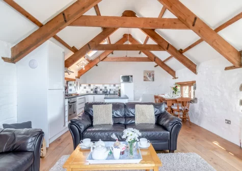 The living area at The Barn, Haverfordwest