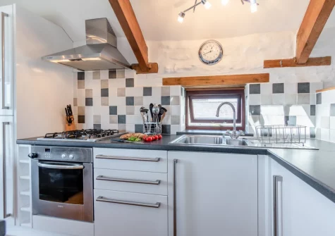 The kitchen at The Barn, Haverfordwest