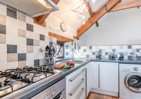 The kitchen at The Barn, Haverfordwest