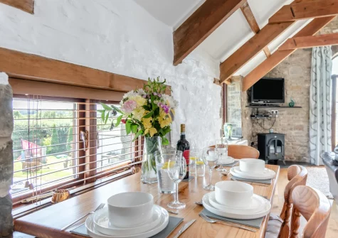 The dining area at The Barn, Haverfordwest